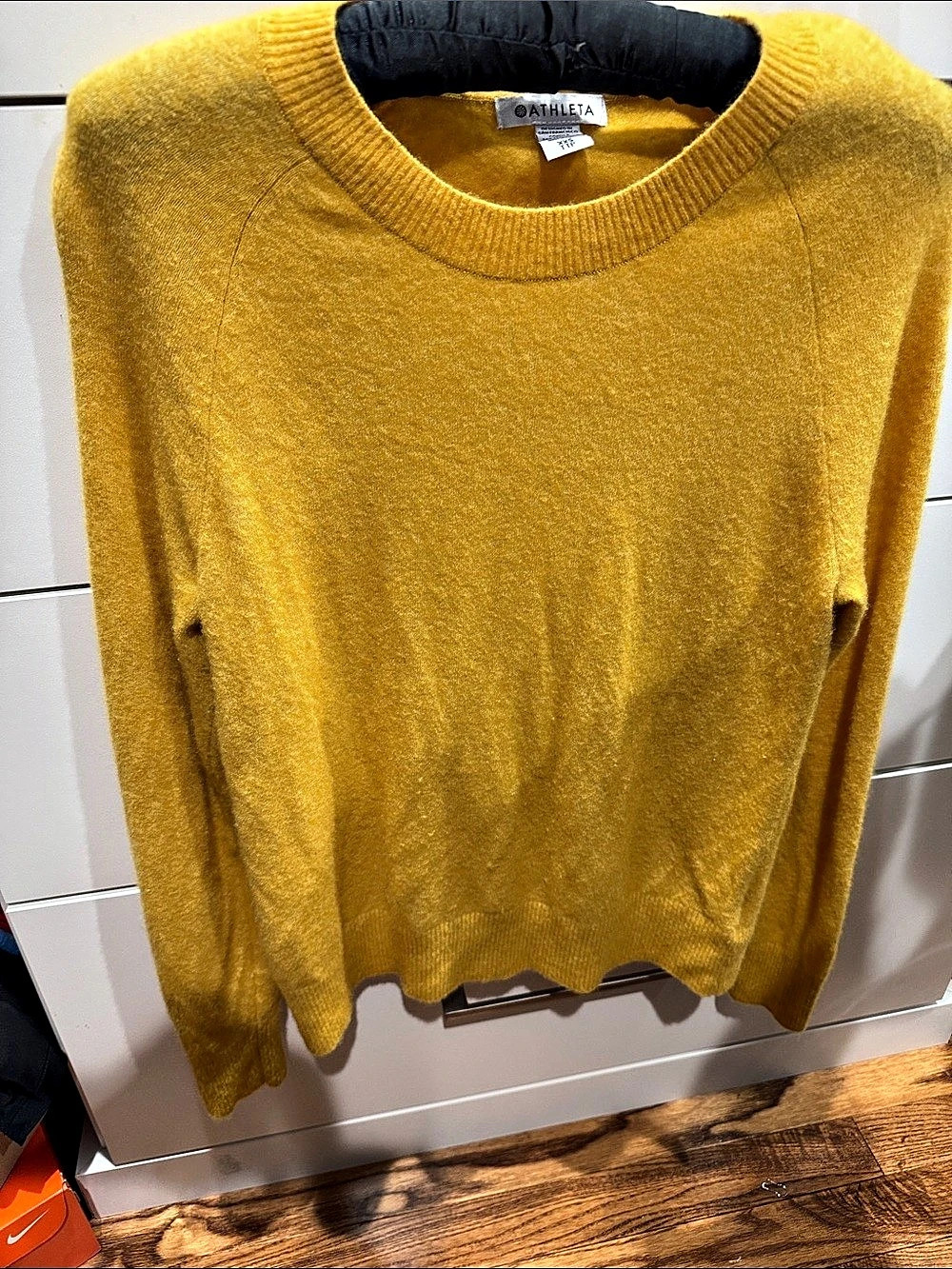 Athleta Hawthorn Crew Sweater Crew Sweater in Yellow Size XXS Like New